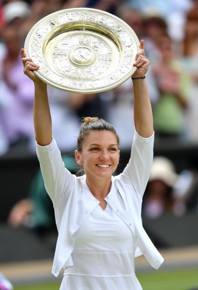 Simona Halep câștigătoare la Wimbledon